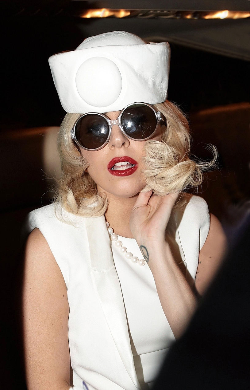 Lady Gaga wearing YSL SS11 sunglasses