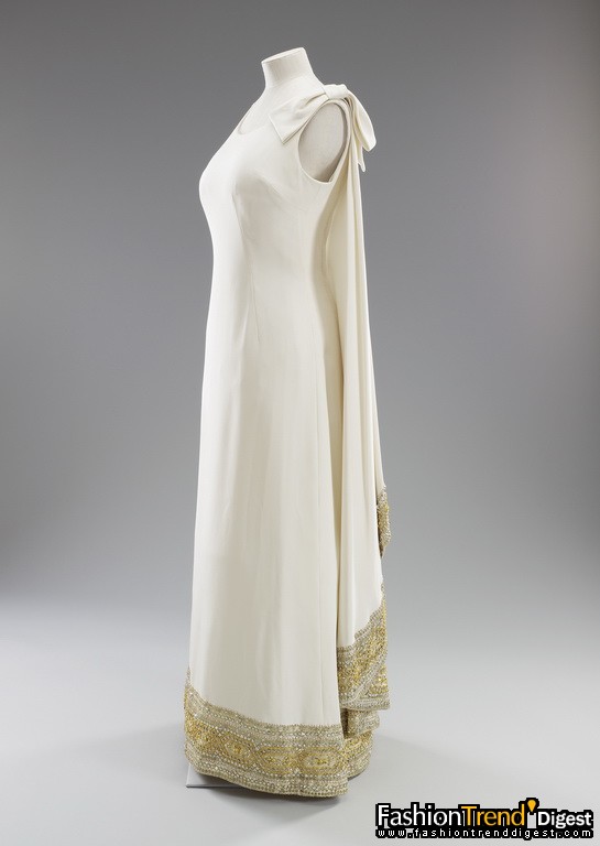 Evening dress worn during the visit to Malta, 1967 
