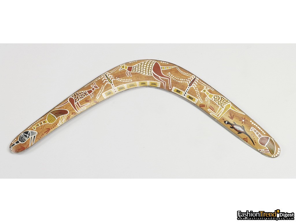 Boomerang presented to The Queen in Perth, Western Australia, during the tour of Australia and New Zealand, 1963. 