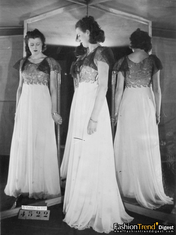 1938年作品模特着装照 