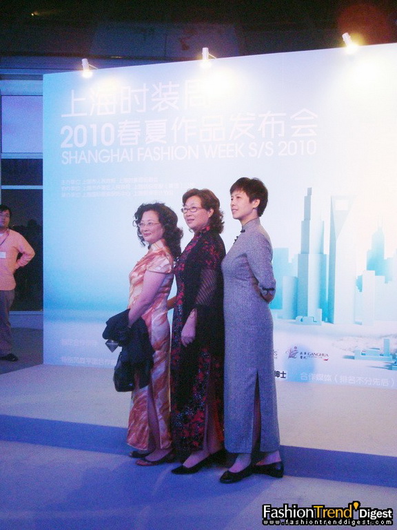 旗袍秀上海时装周后台 