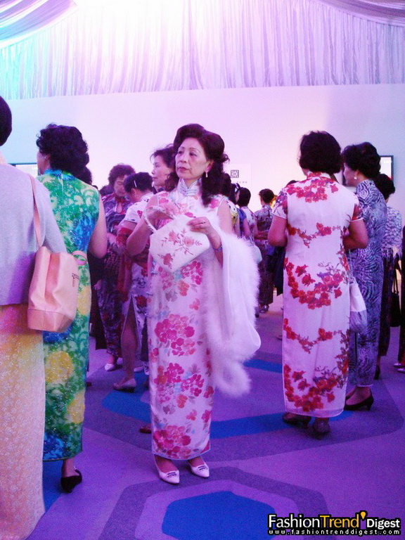 旗袍秀上海时装周后台 