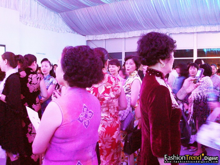 旗袍秀上海时装周后台 