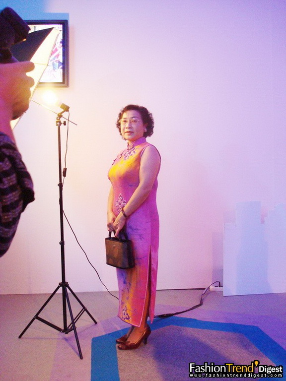 旗袍秀上海时装周后台 