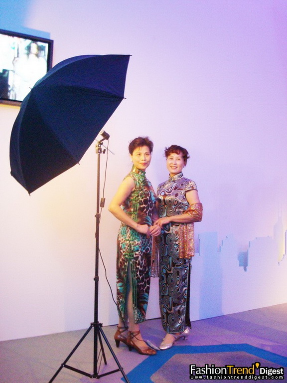 旗袍秀上海时装周后台 