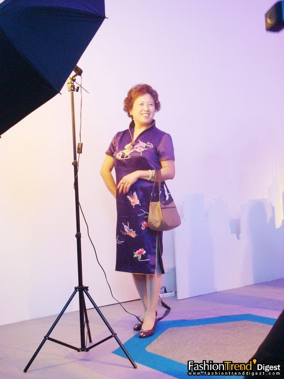 旗袍秀上海时装周后台 