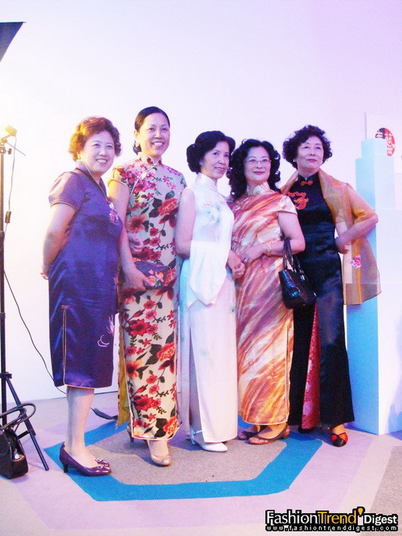 旗袍秀上海时装周后台 