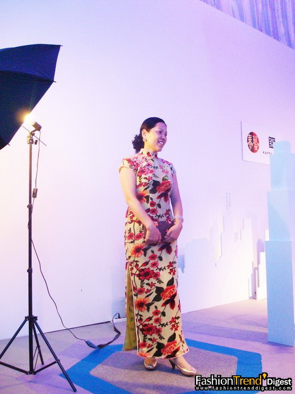 旗袍秀上海时装周后台 