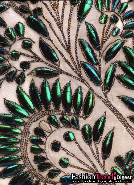 印地安娜礼服裙细节 