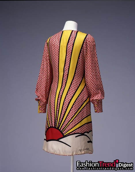 Roy Lichtenstein面料设计师，Lee Rudd Simpson服装设计，1965年 