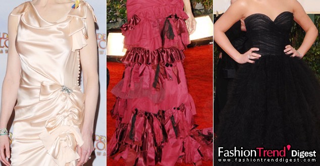 •Nicole Kidman in in Nina Ricci with Fred Leighton jewellery <br>
•Zoe Saldana in Louis Vuitton <br>
•Vera Farmiga in Dolce & Gabbana with Chanel Fine jewellery and Brian Atwood shoes 