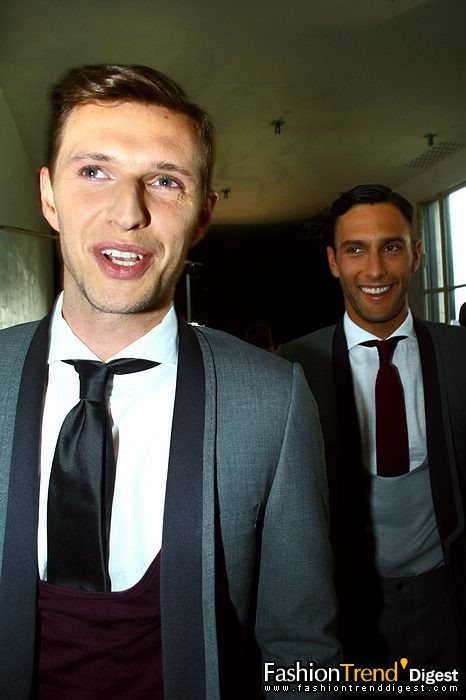 08春夏Emanuel Ungaro男装秀场后台 