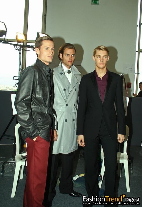 08春夏Emanuel Ungaro男装秀场后台 