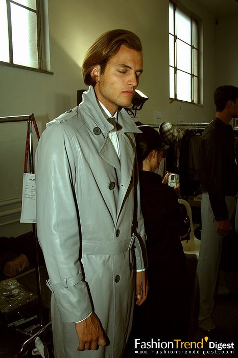 08春夏Emanuel Ungaro男装秀场后台 