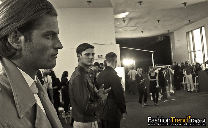 08春夏Emanuel Ungaro男装秀场后台 