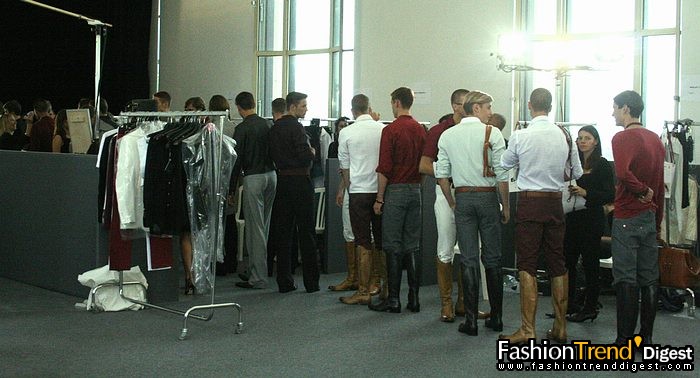 08春夏Emanuel Ungaro男装秀场后台 