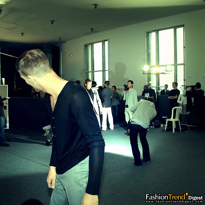 08春夏Emanuel Ungaro男装秀场后台 