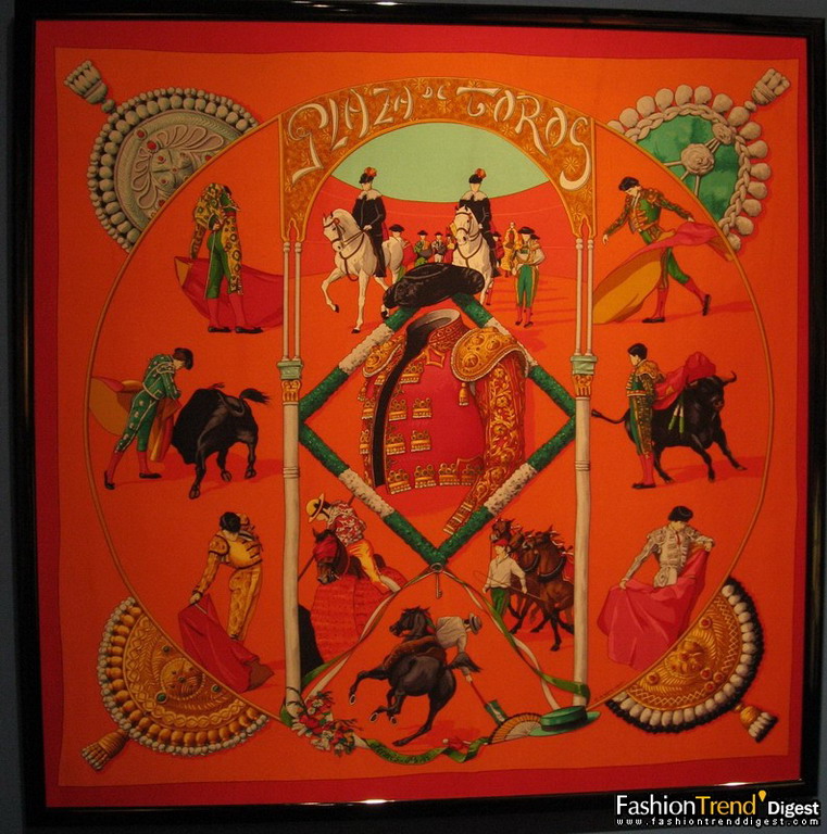 Hermès丝巾：西班牙斗牛 