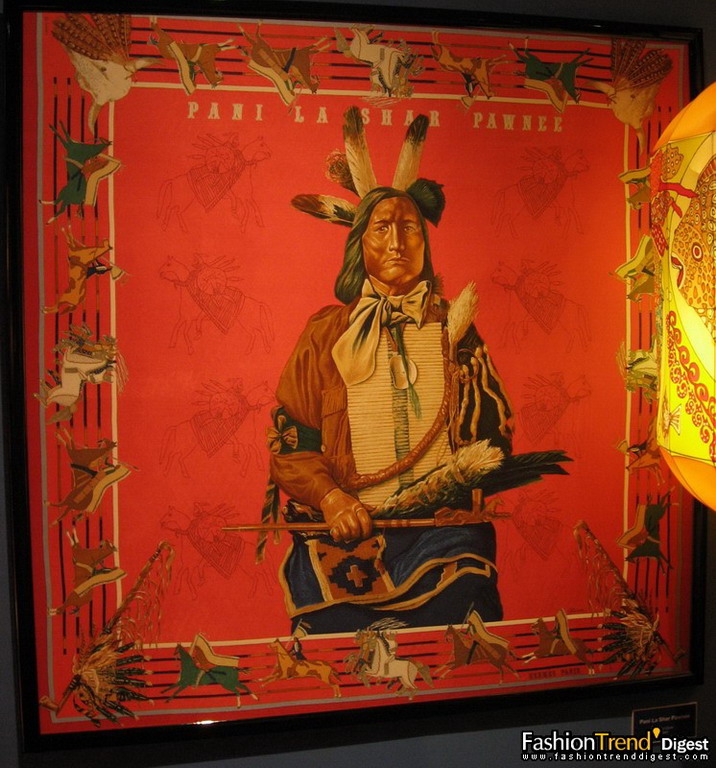 Hermès丝巾：印第安人 