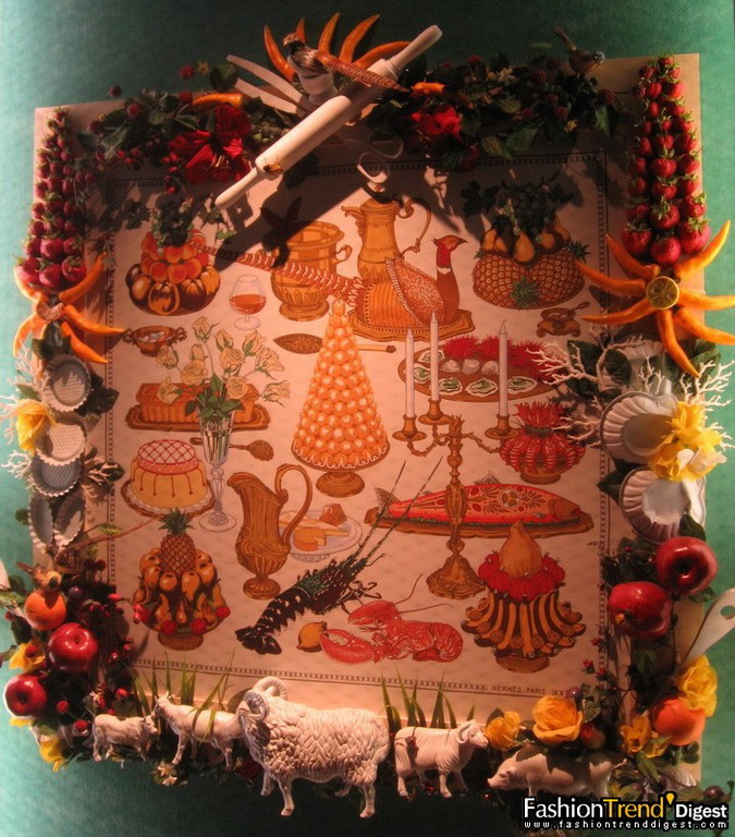 Hermès丝巾：一桌美味 